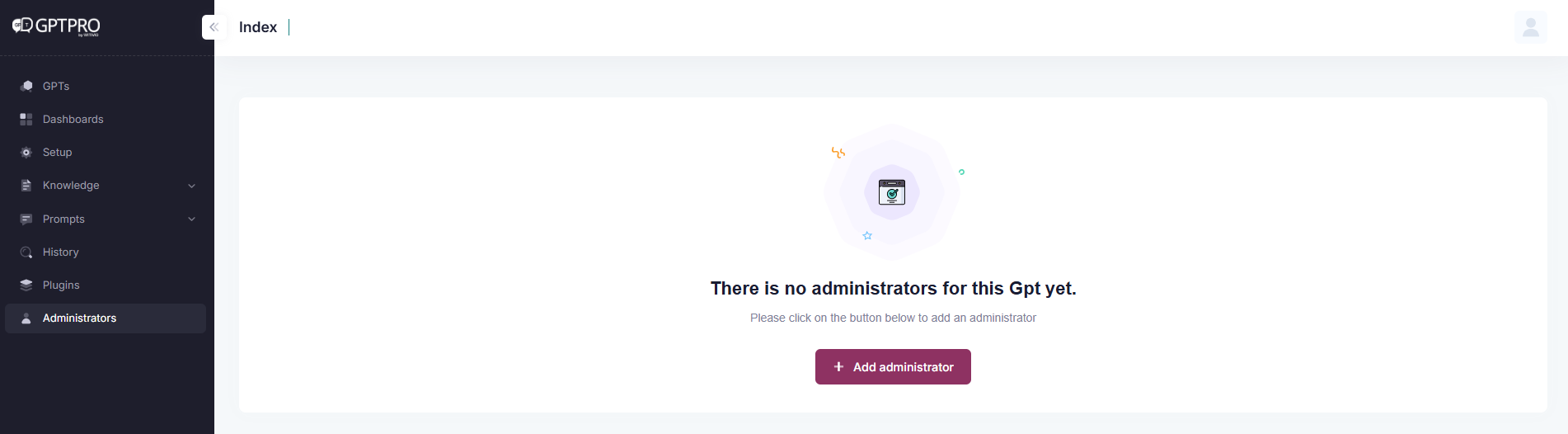Manage Agent administrator