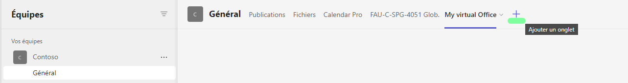 Install in a tab