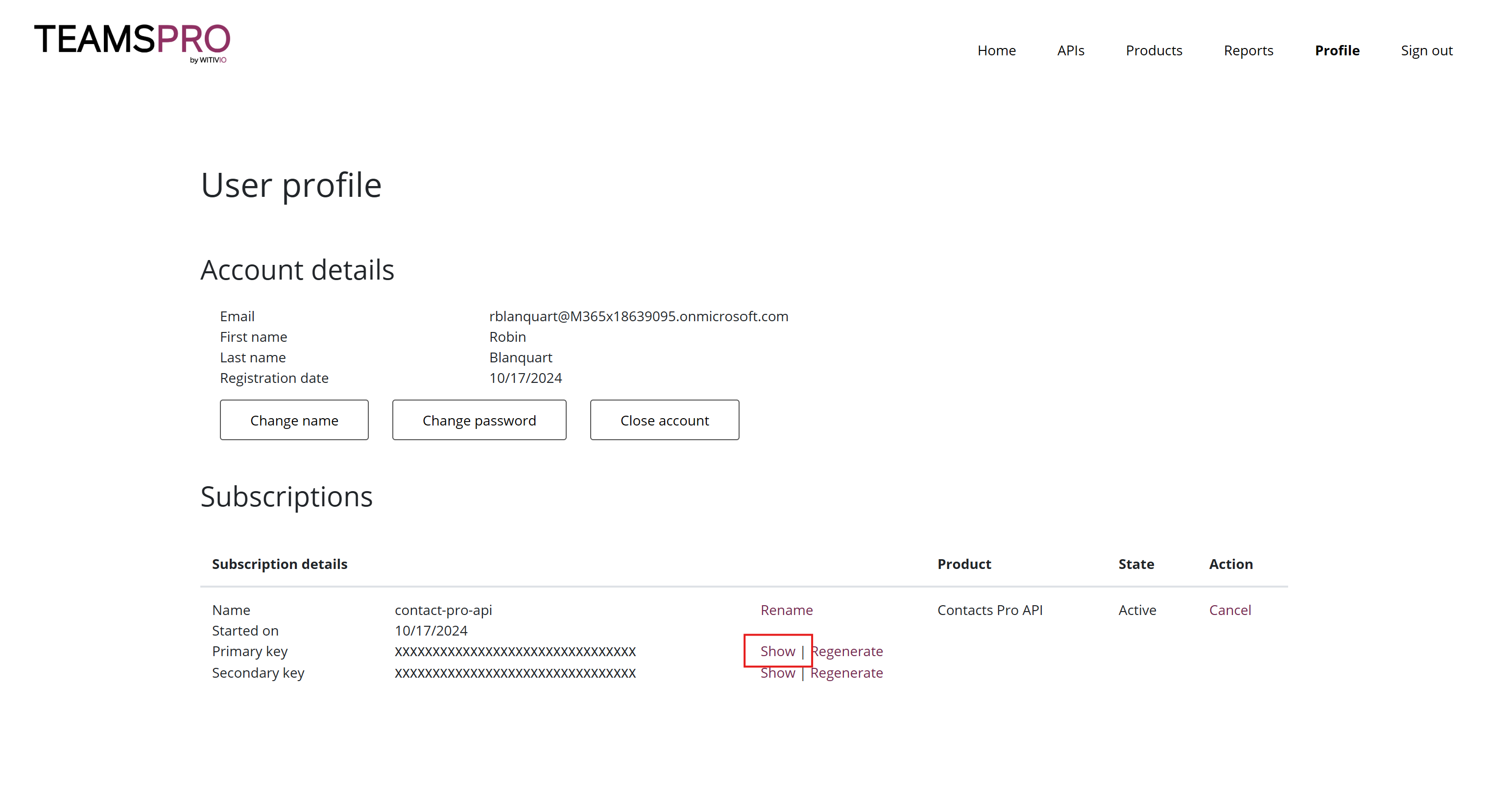 Start Export Modal